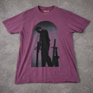 Posty Co Post Malone Hollywoods Bleeding Shirt Mens Large Purple Tour READ